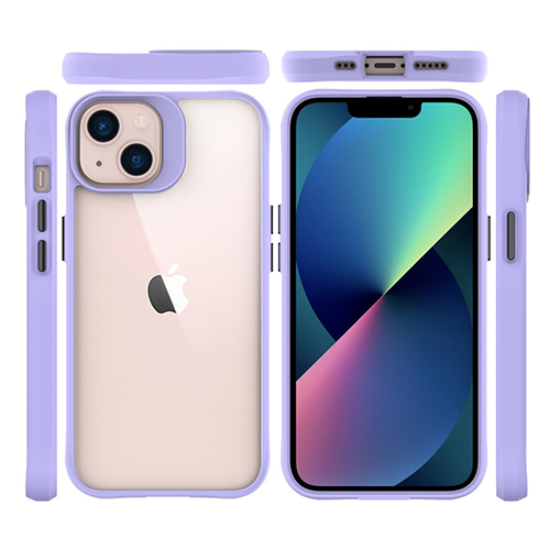 شفاف TPU + PC فال پروف موبائل فون ڪيس